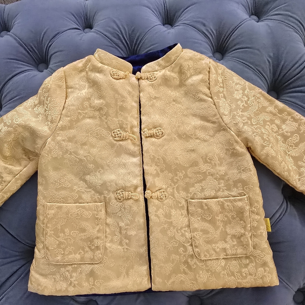 Traditional Chinese Double Faced Kids Jacket